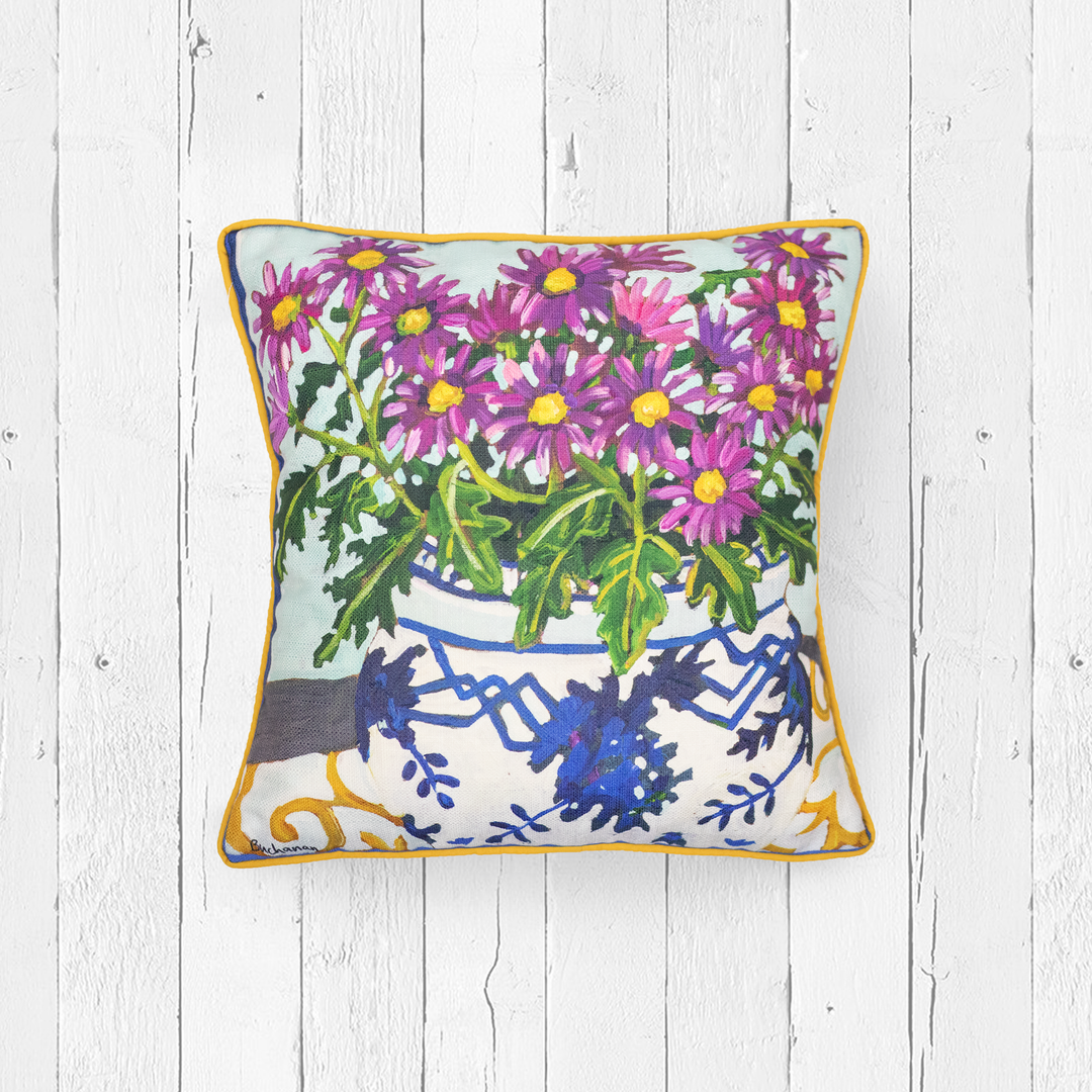 13 Purple Daisies Pillow