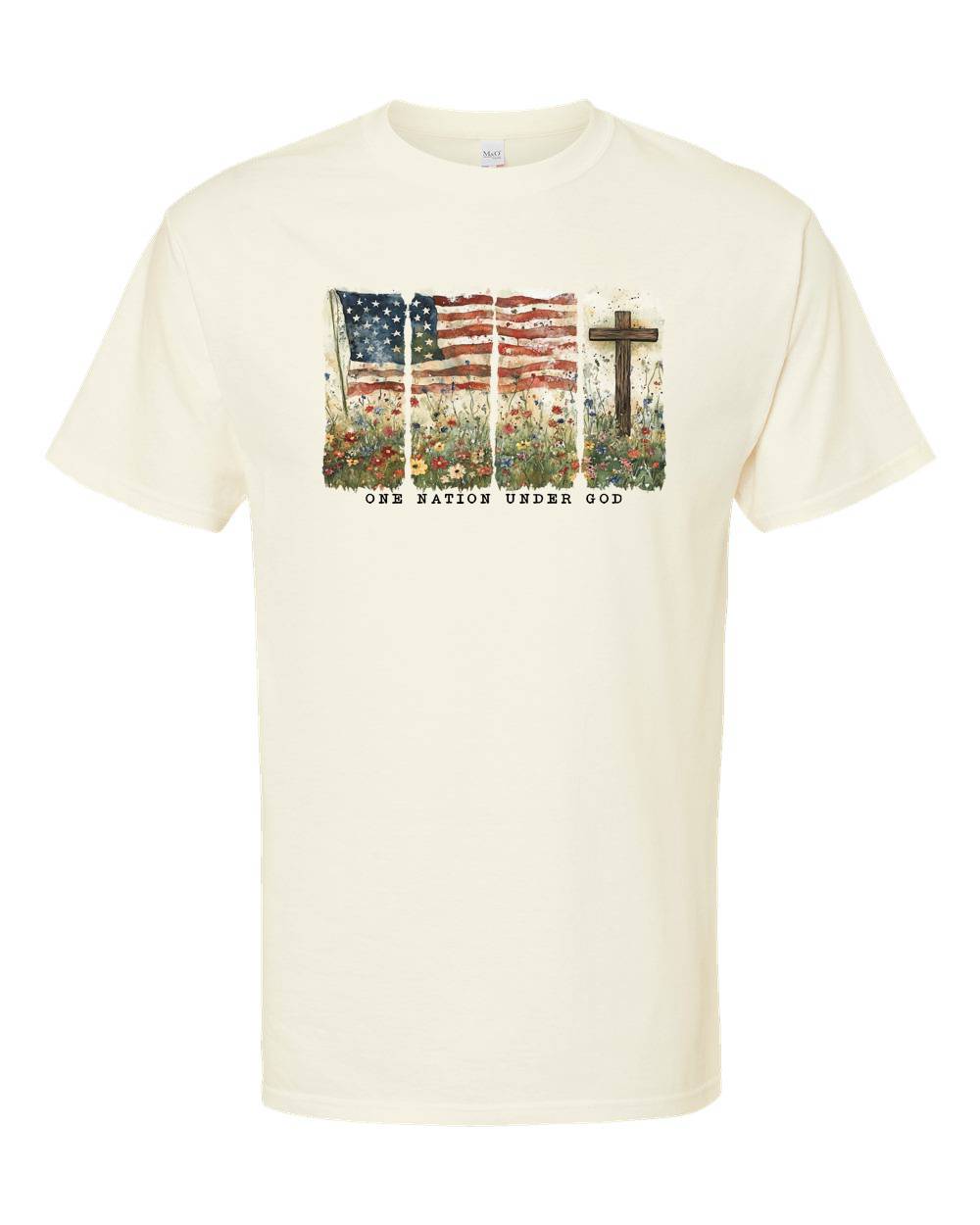 ONE NATION UNDER GOD SHORT SLEEVE TSHIRT