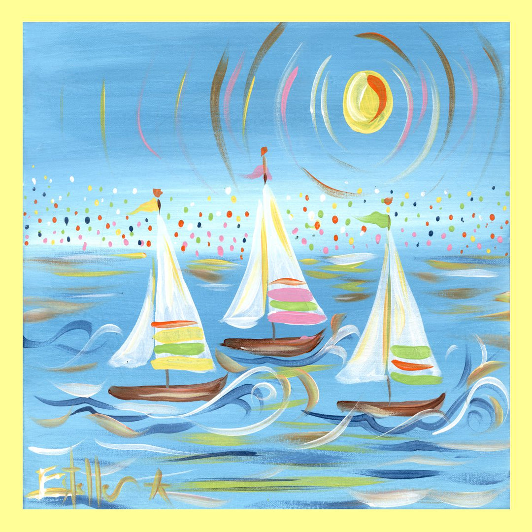 Estelle's Summer Sailing Pillow Swap