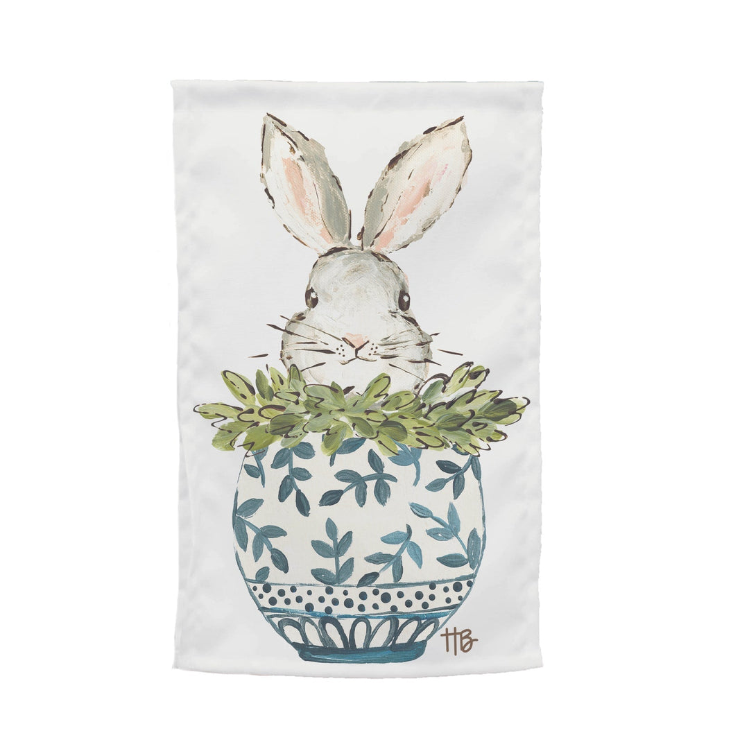 Bunny Chinoiserie Pot Tea Towel