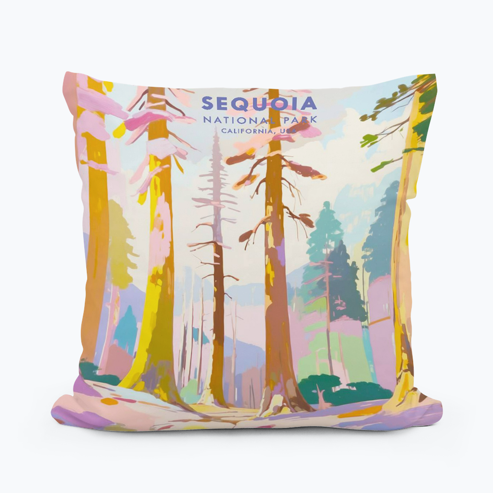 CALIFORNIA SEQUOIA PARK SQUARE PILLOW