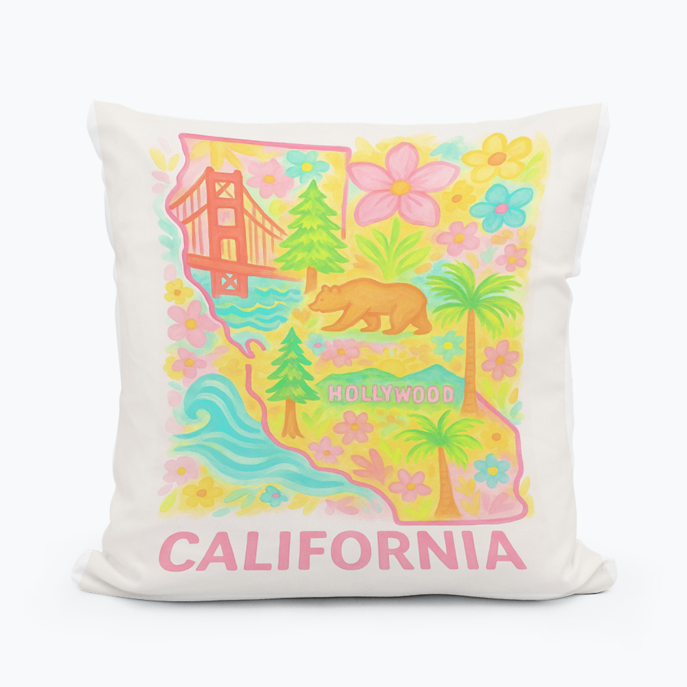 WANDERWEST CALIFORNIA SQUARE PILLOW
