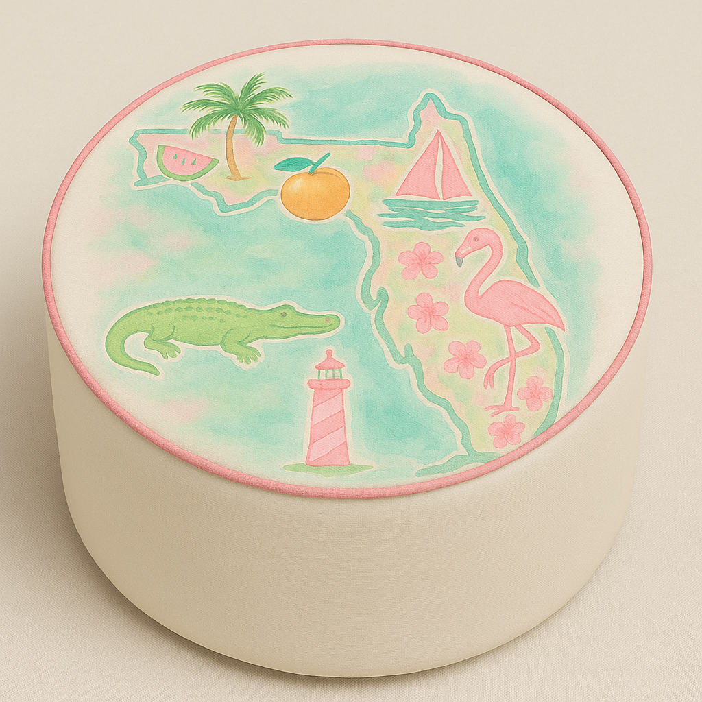 WANDERSOUTH FLORIDA OTTOMAN