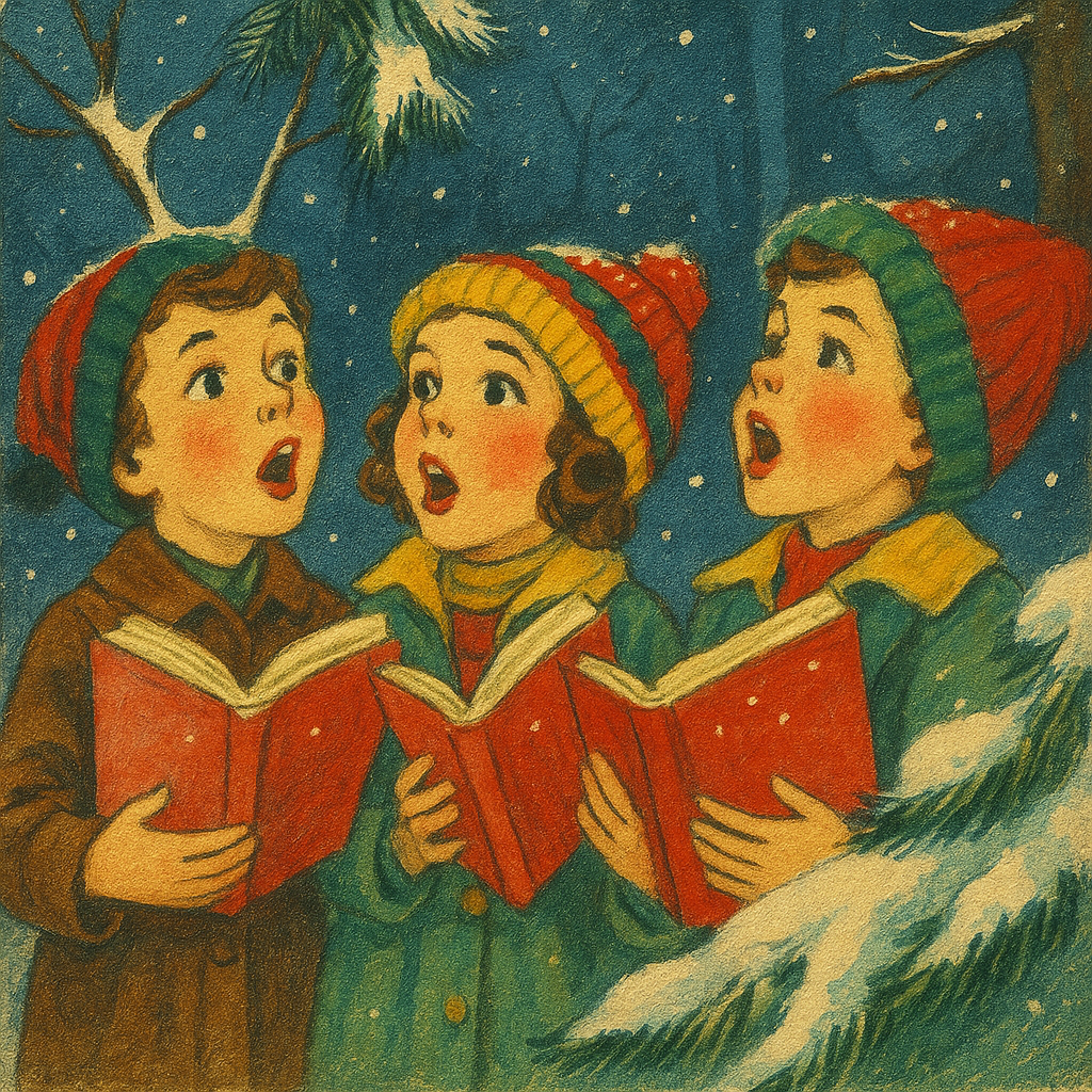 Vintage Carolers Square Swap