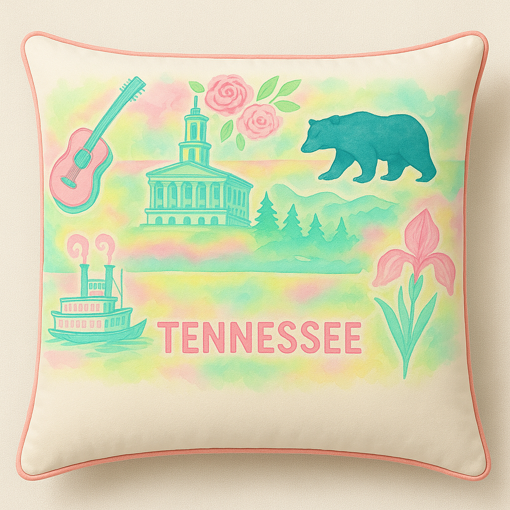 WANDERSOUTH TENNESSEE SQUARE PILLOW