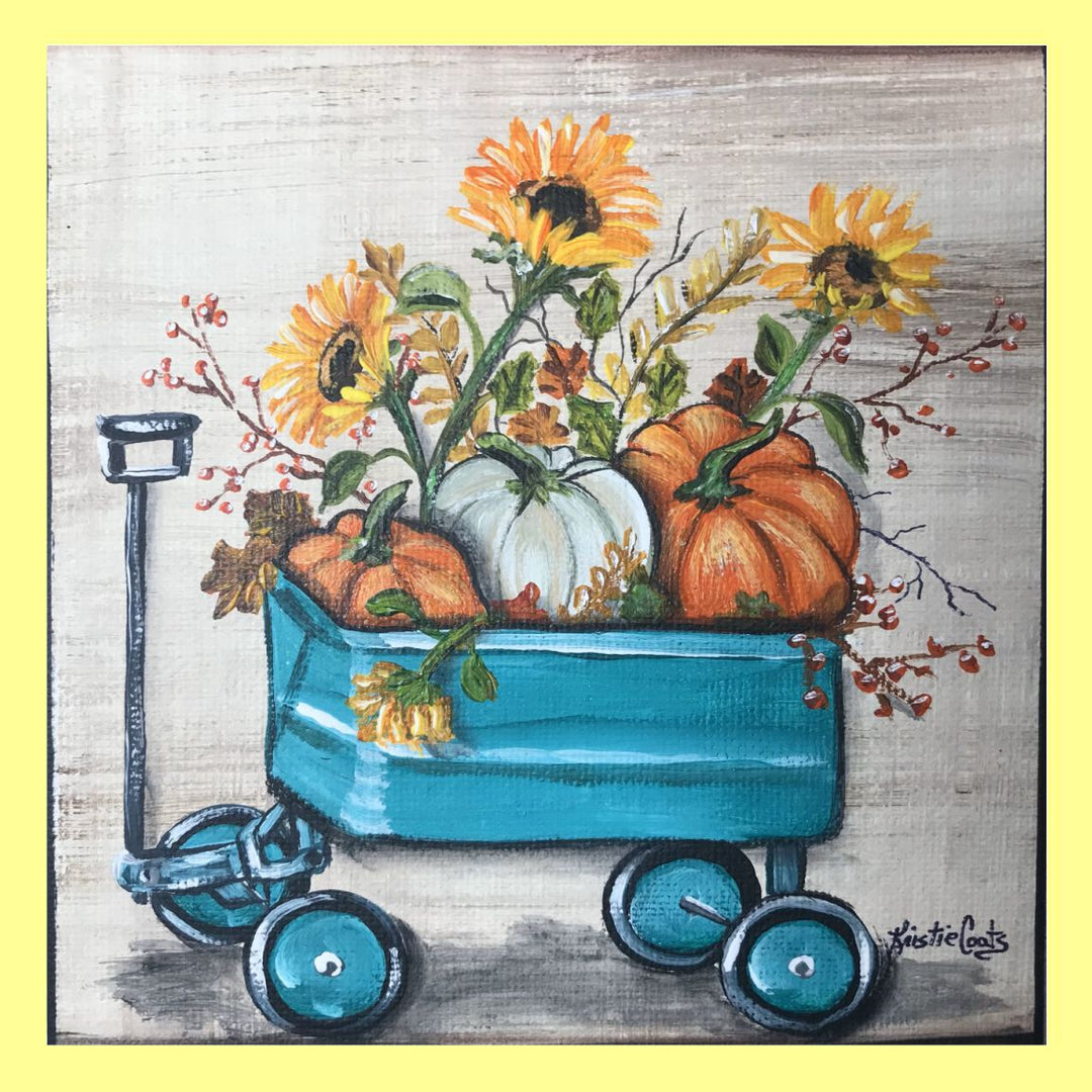 Kristie Turquoise Fall Wagon Swap