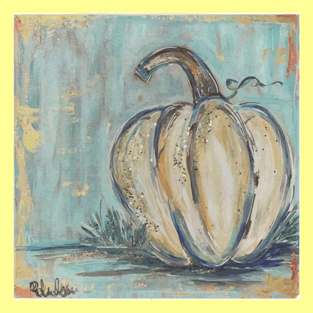 Jennieâ White Pumpkin Pillow Swap