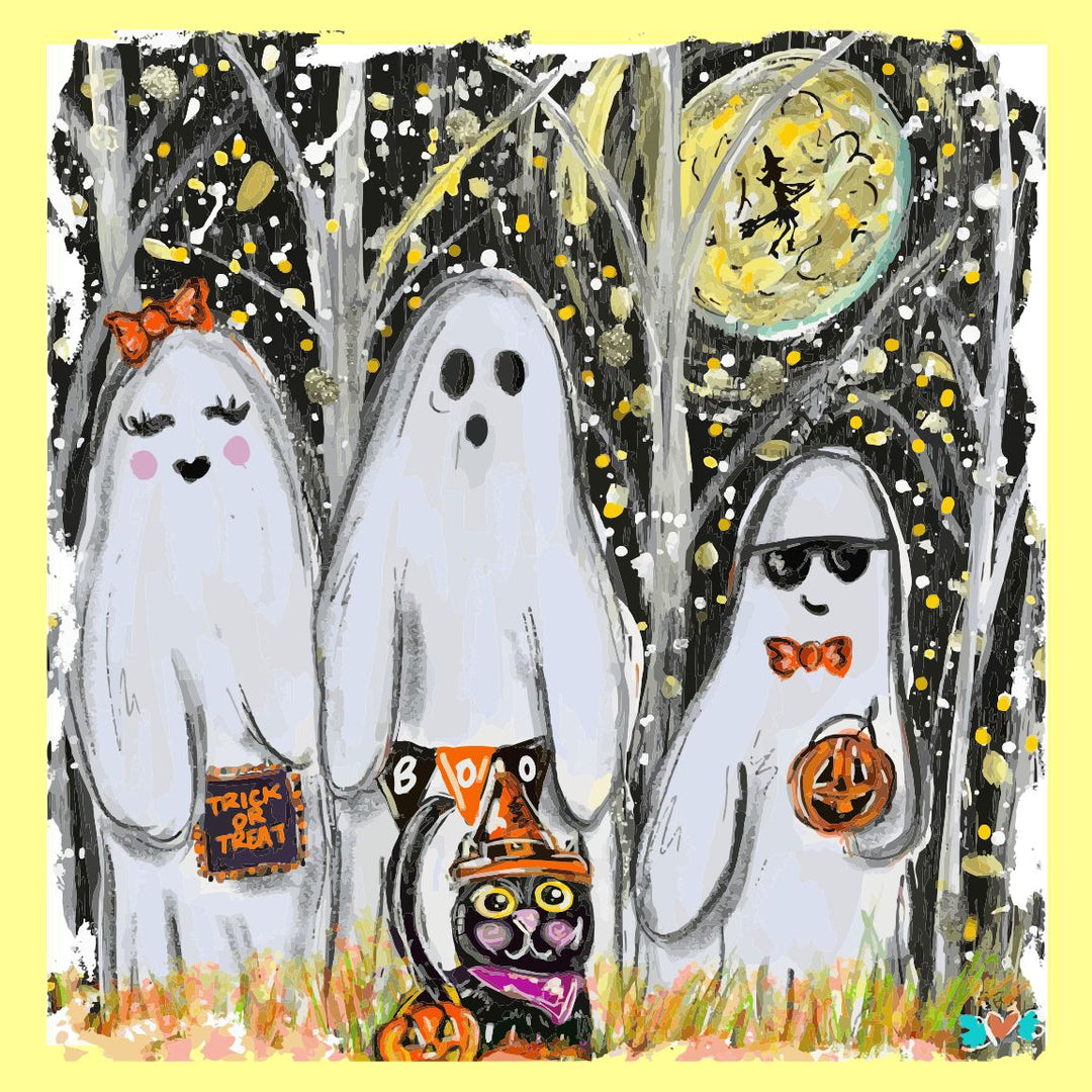 3 Ghosts Cat Pillow Swap