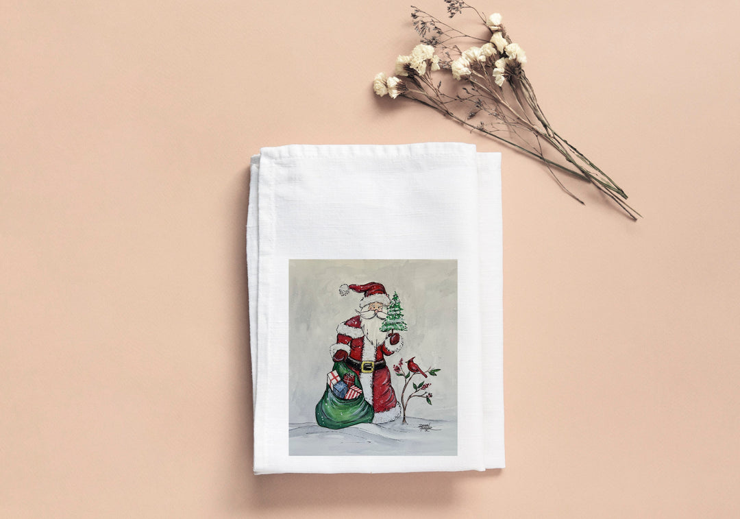 Haley's Colorful Nutcrackers Tea Towel