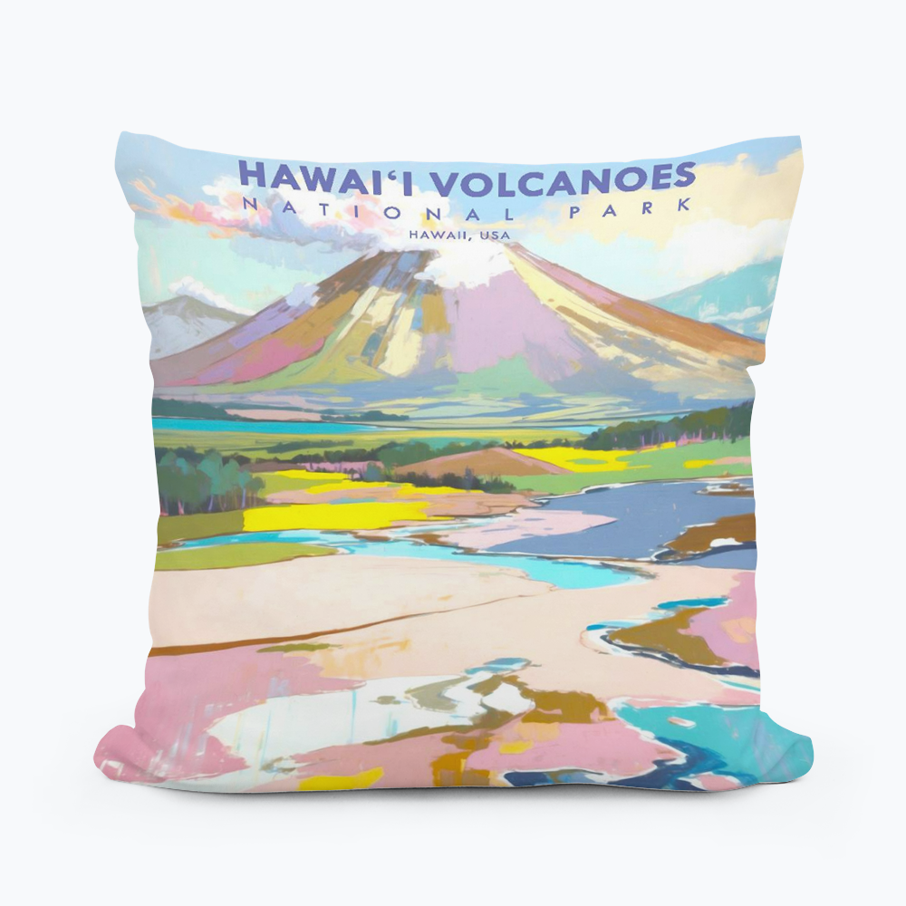 HAWAII VOLCANOES PARK SQUARE PILLOW