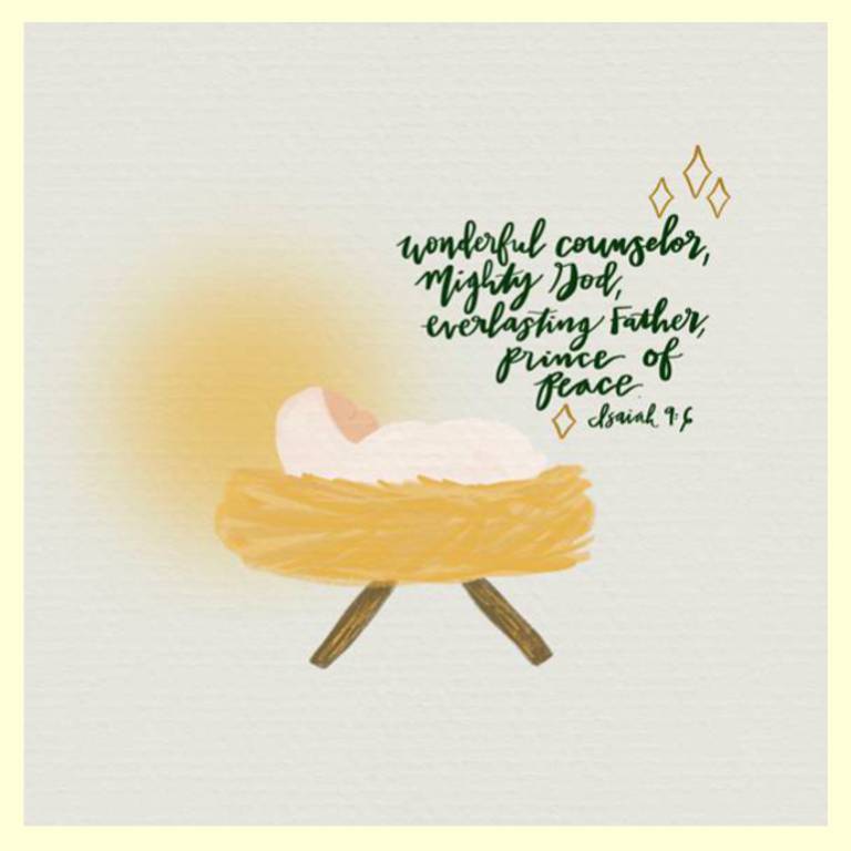 Isaiah 9:6 Nativity Pillow Swap