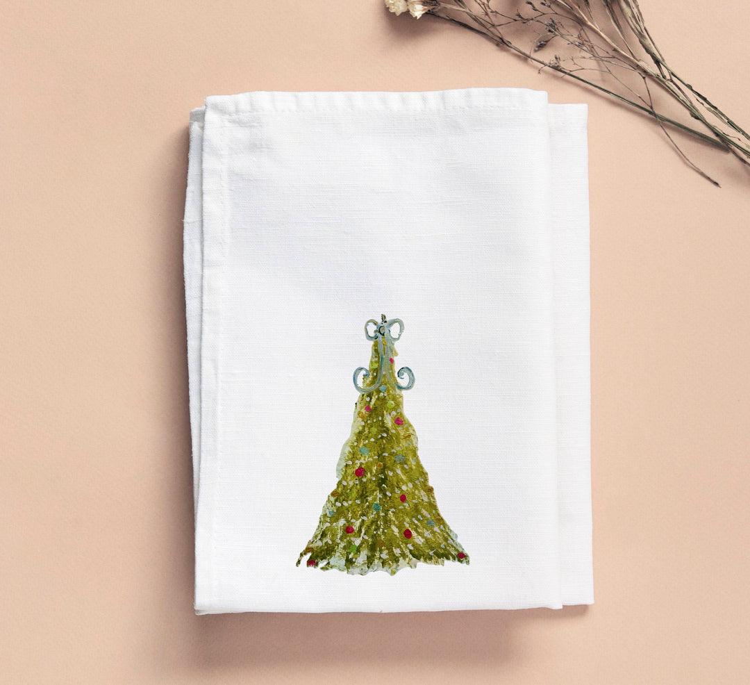 Bridgett Rainbow Christmas Tree Tea Towel