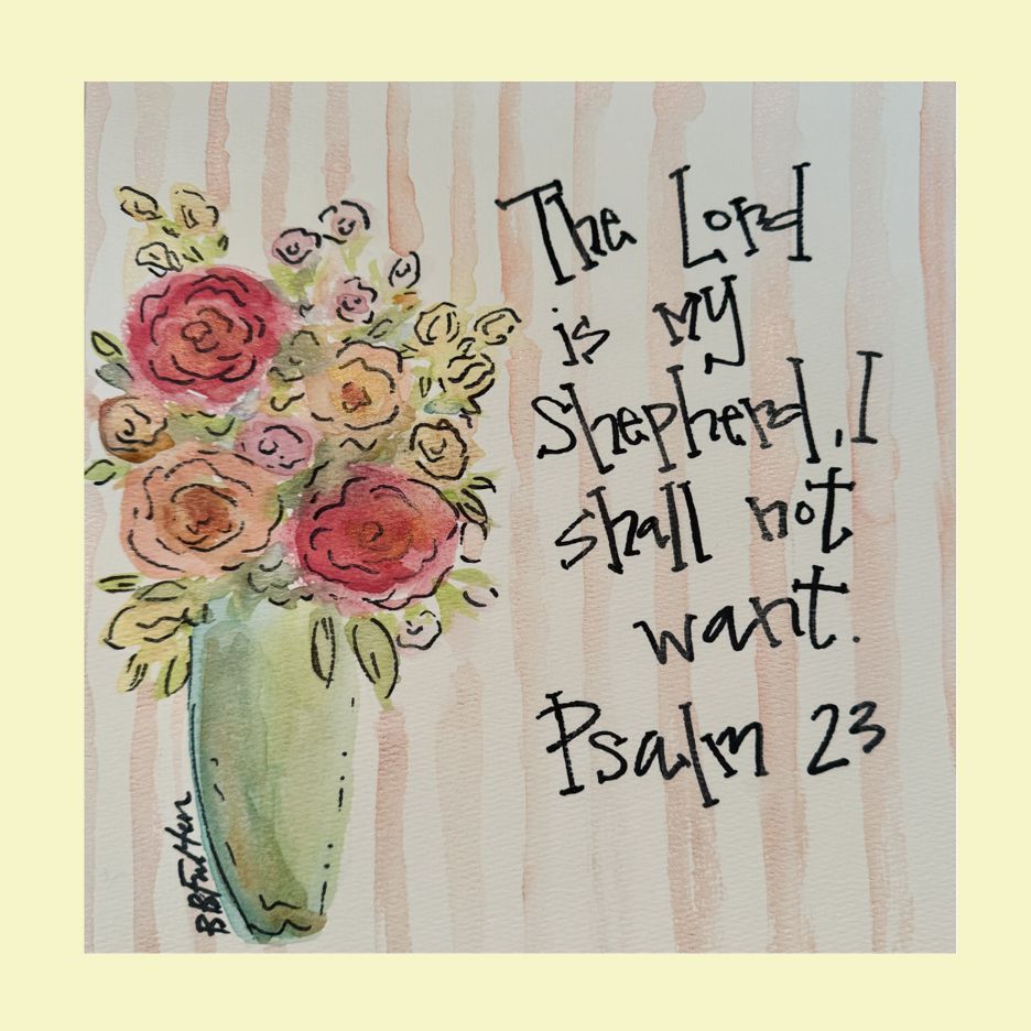 Bridgett Lord My Shepherd Floral Swap