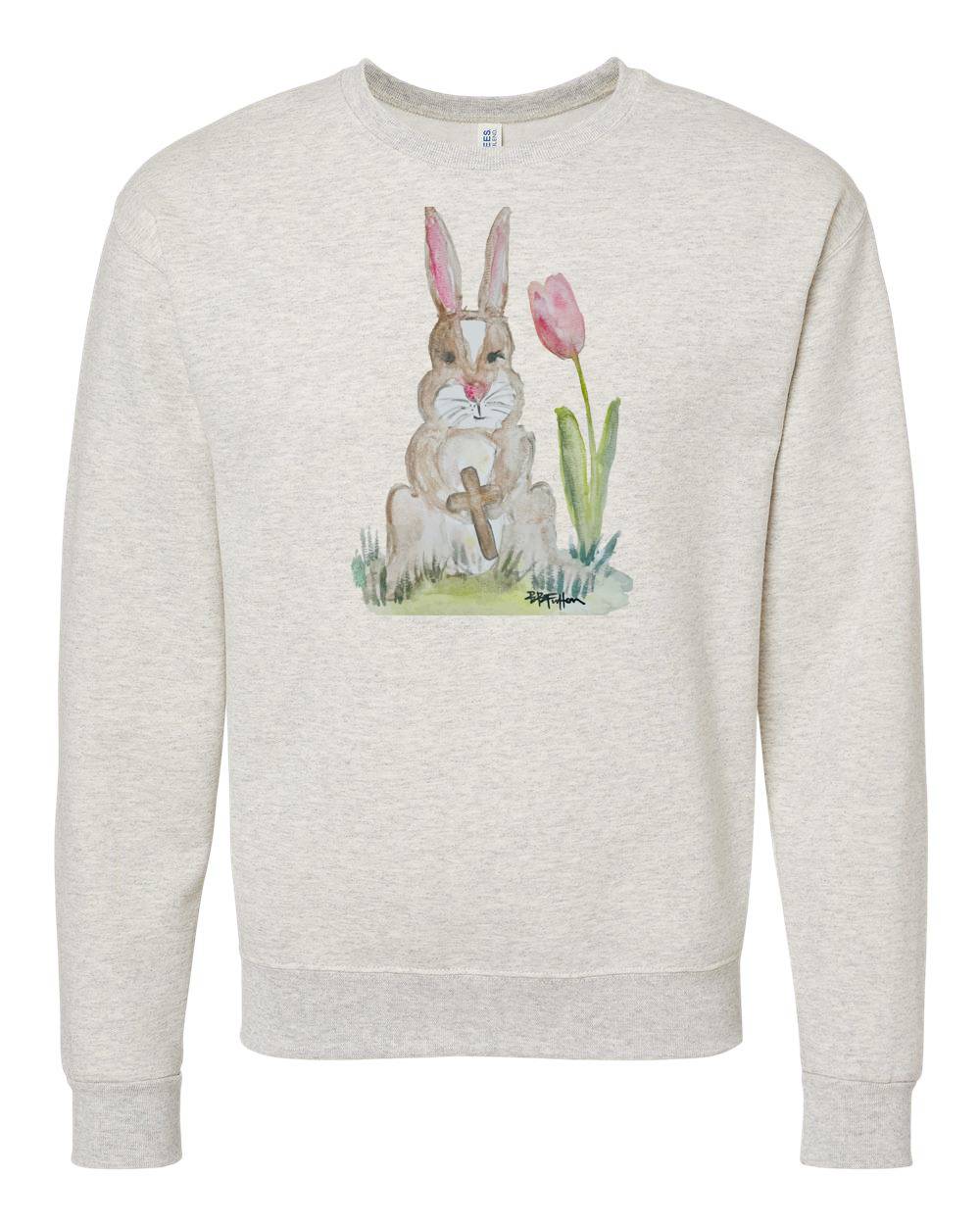 Bunny With Tulip Sweatshirt