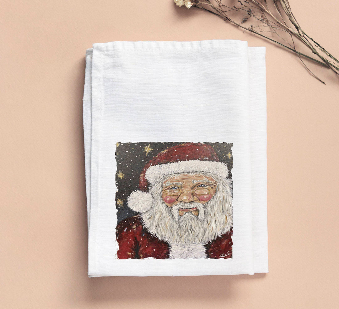 Jennie Big Santa Tea Towel