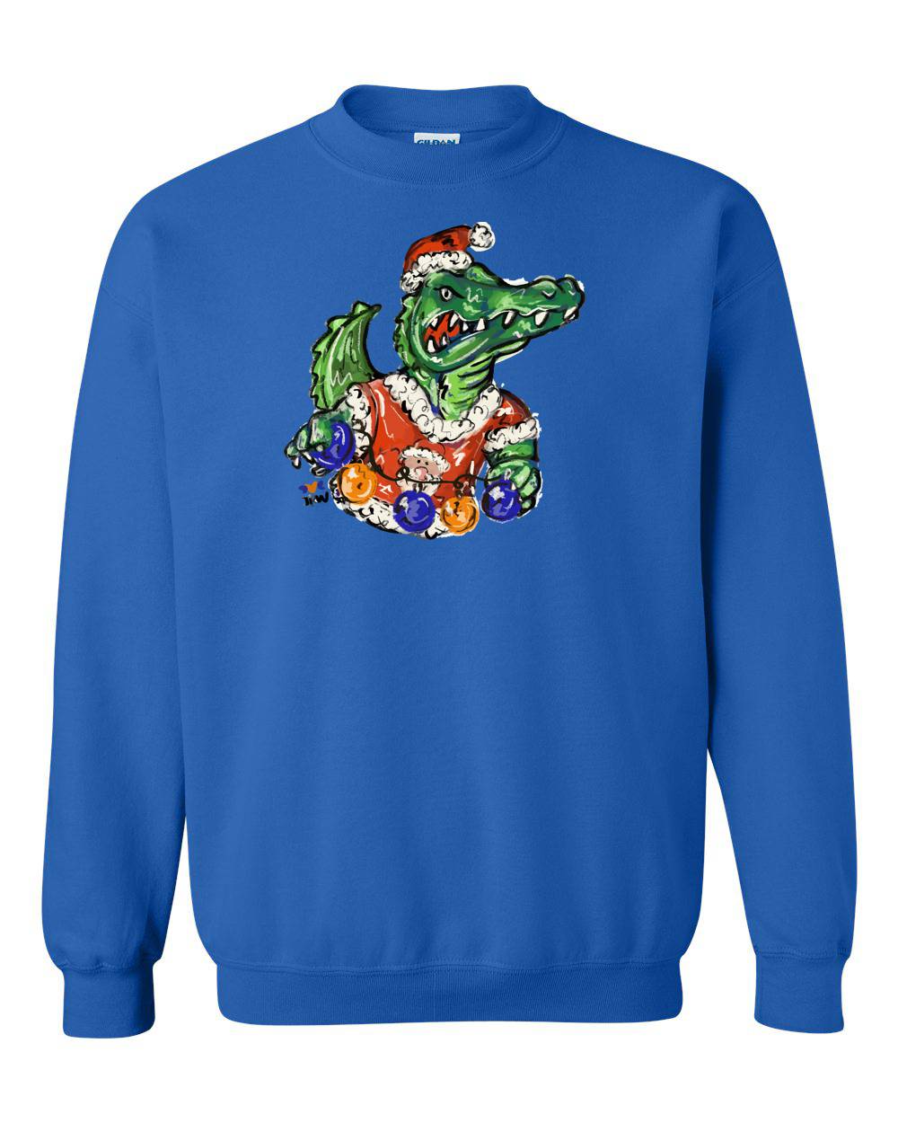 JENNIE CHRISTMAS GATOR CREW NECK SWEATSHIRT
