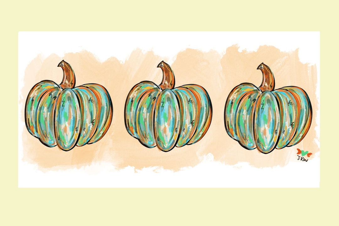 Jennie 3 Watercolor Pumpkins Swap