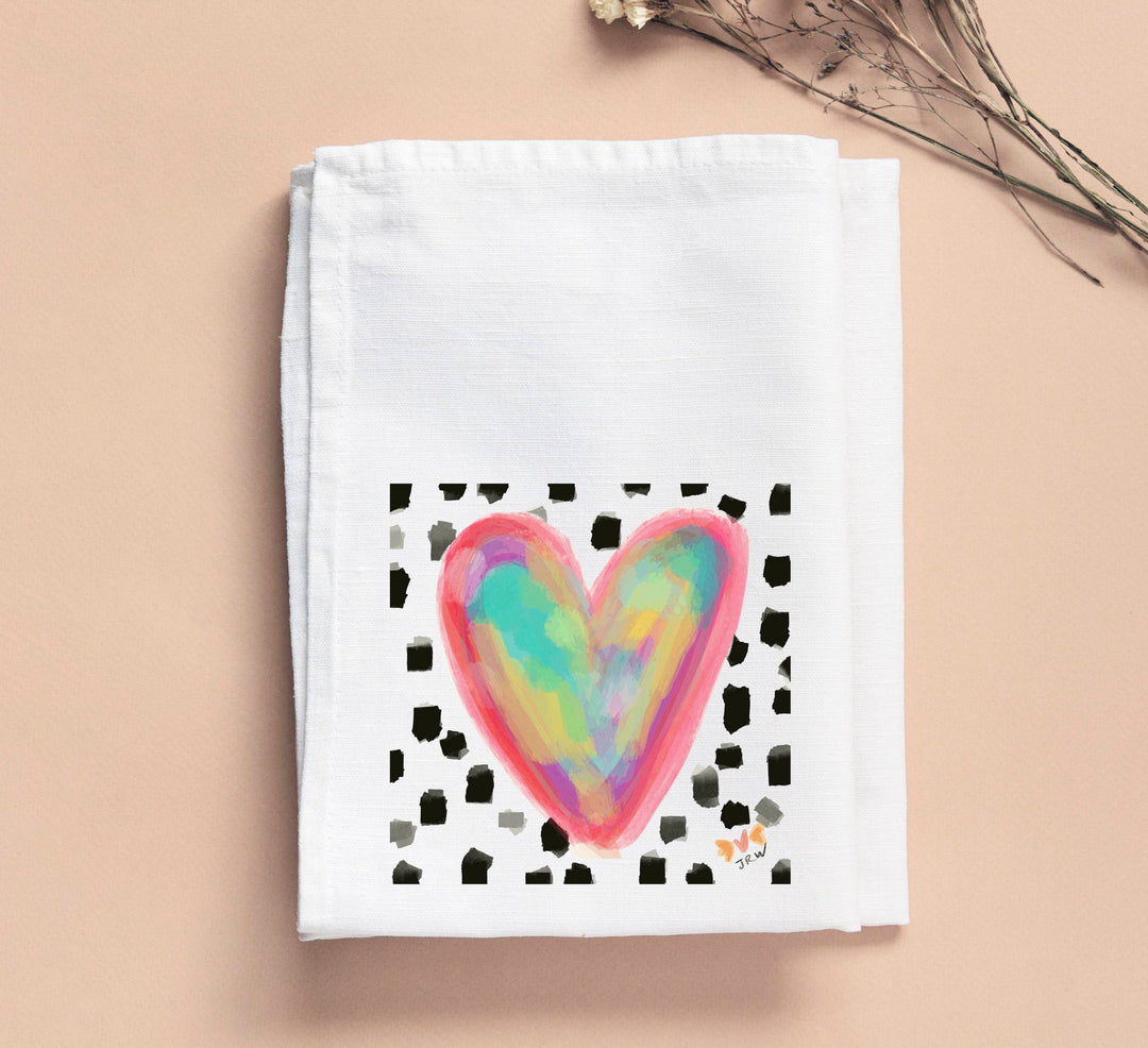 Jennie Bright Heart Tea Towel