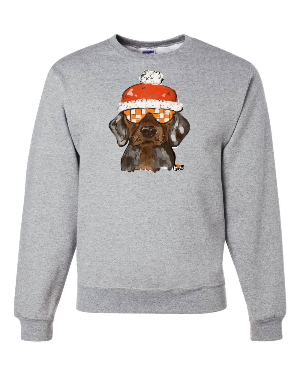 JENNIE CHRISTMAS HOUND CREW NECK SWEATSHIRT
