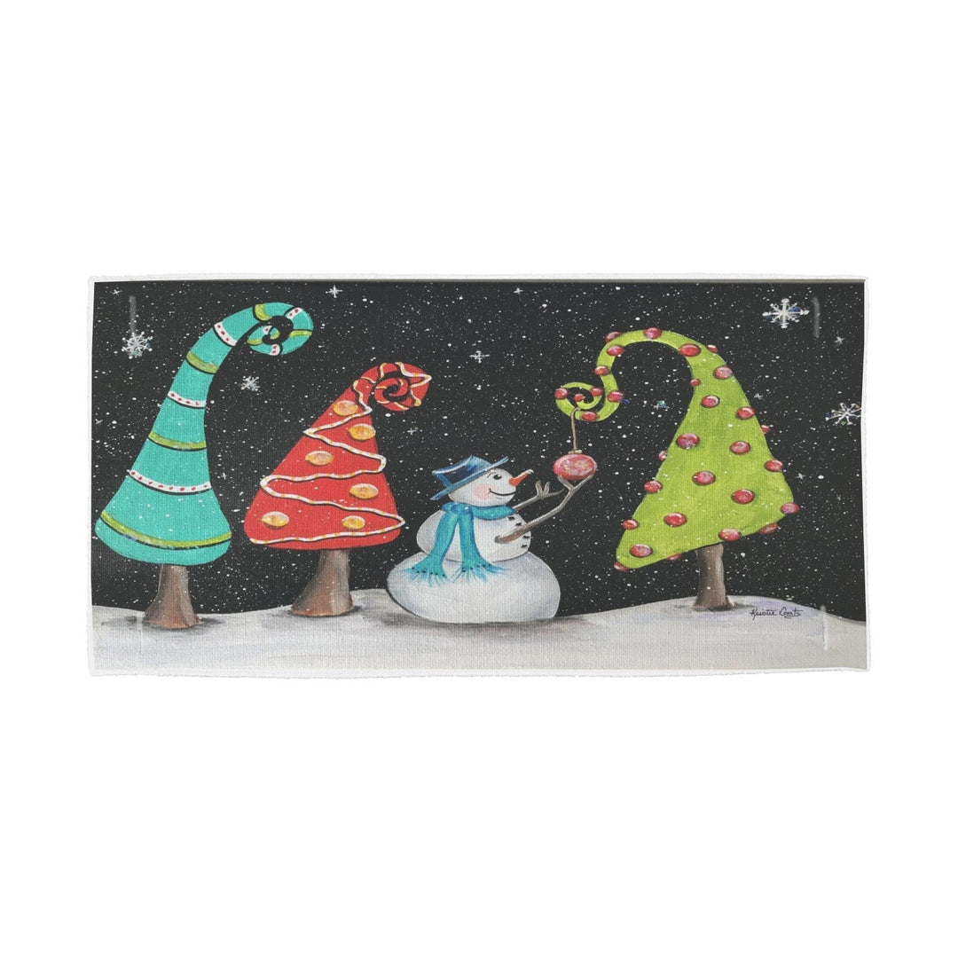 Kristie's Snowmen Trees Pillow Swap