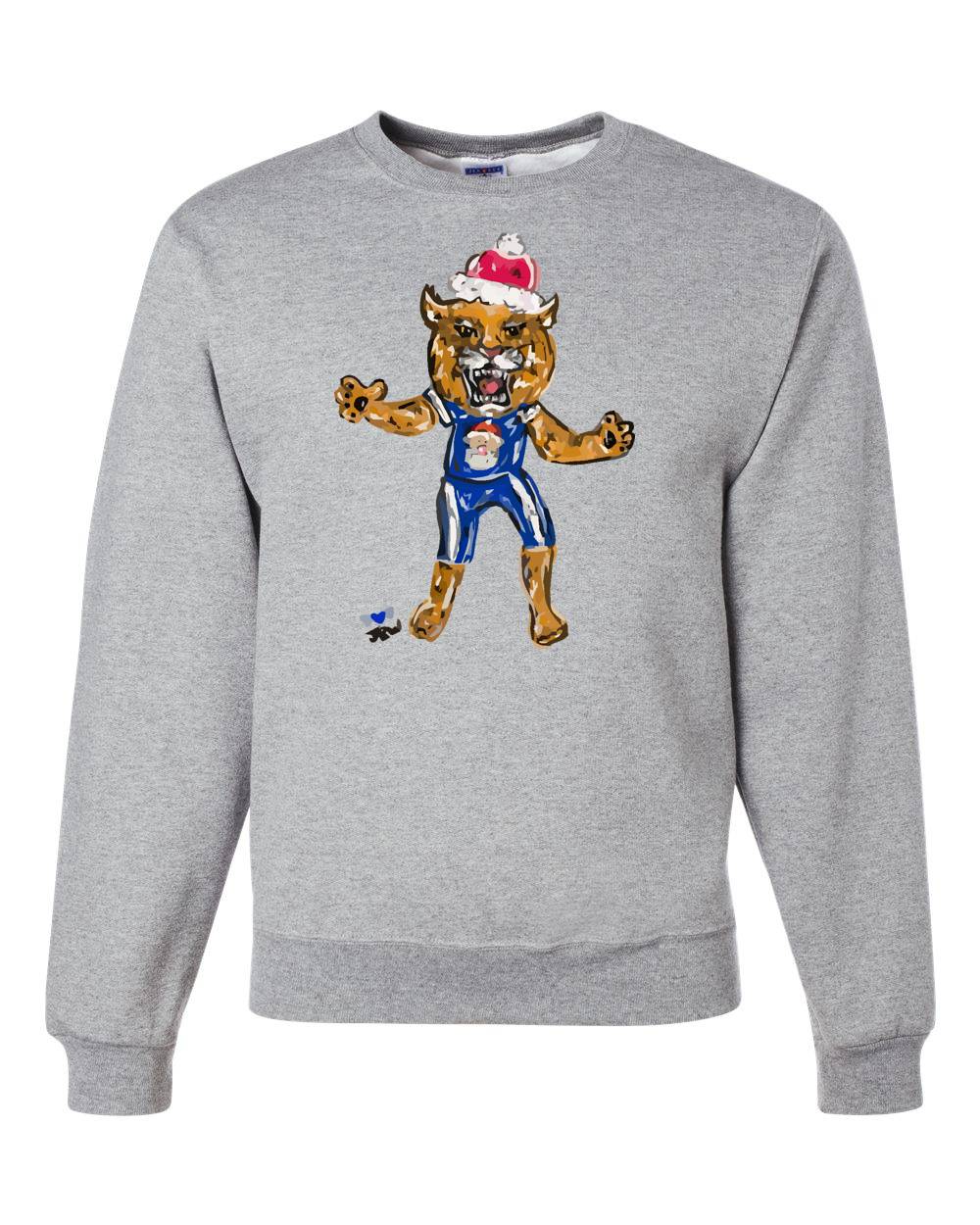 JENNIE CHRISTMAS WILDCAT CREW NECK SWEATSHIRT