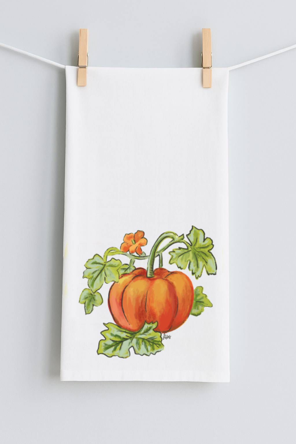 Laura Pumpkin Tea Towel