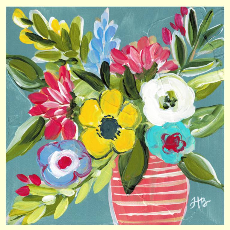 Red Stripe Vase Pillow Swap