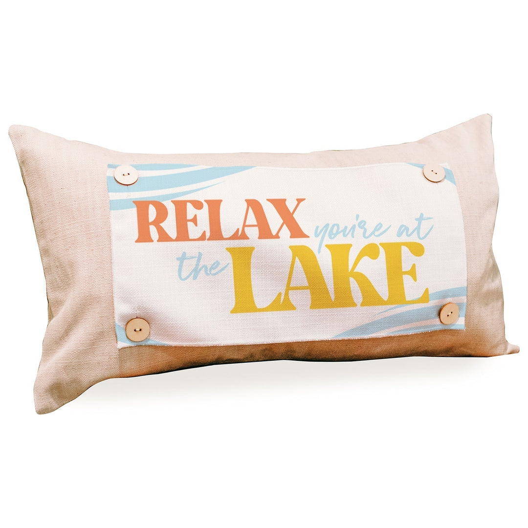 Relax You're At the Lake Lumbar Pillow Swap