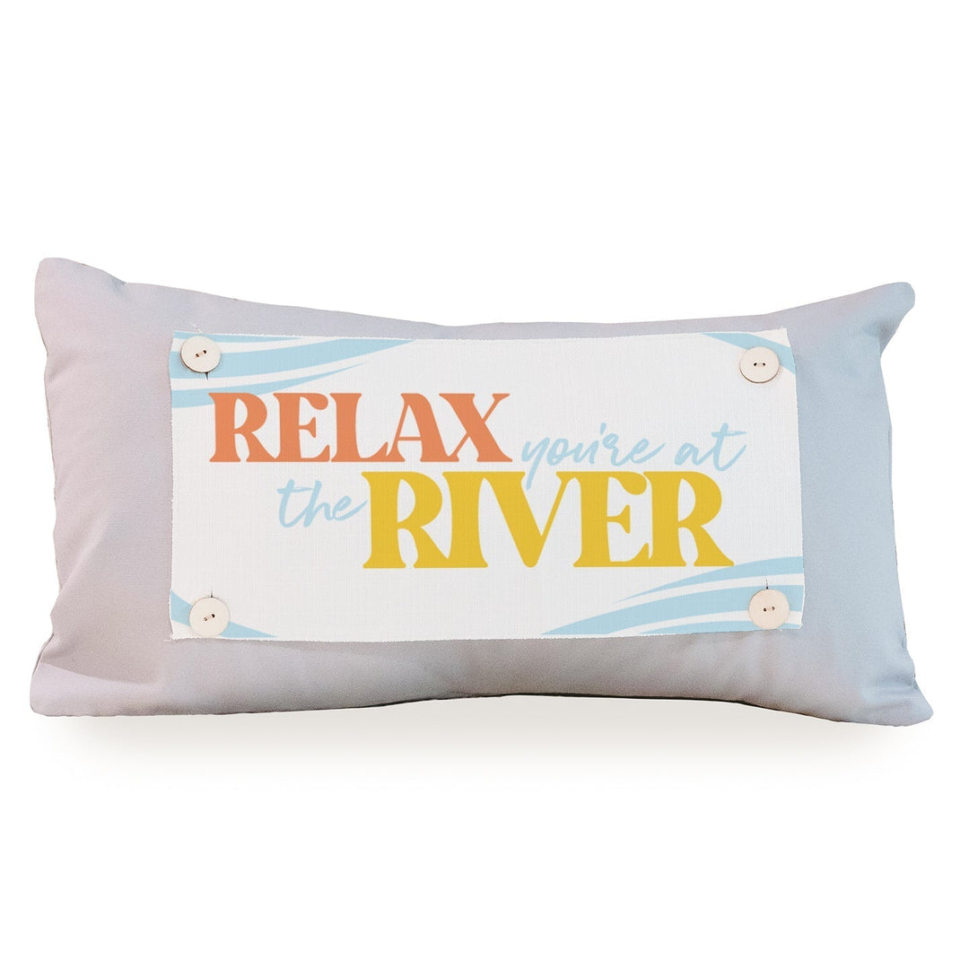 Relax You're At the River Lumbar Pillow Swap