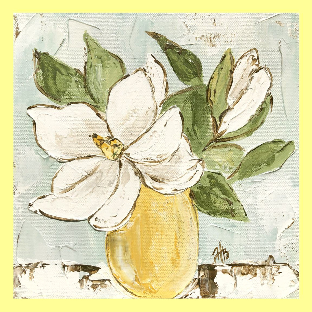 Haley Magnolia Yellow Vase Swap