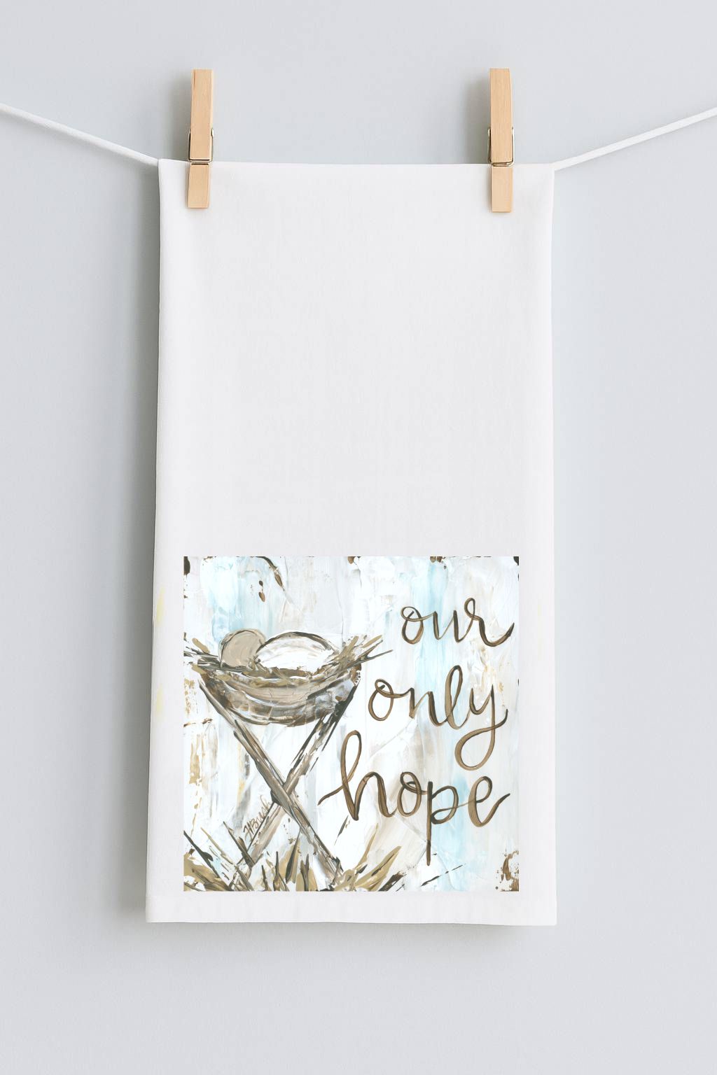 Haley Manger Our Only Hope Tea Towel