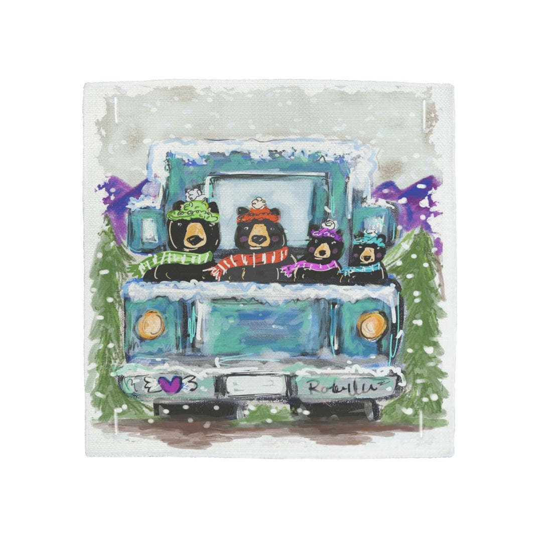 Christmas Bears Truck Pillow Swap
