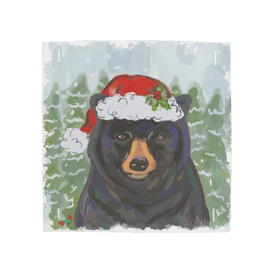 Christmas Black Bear Pillow Swap