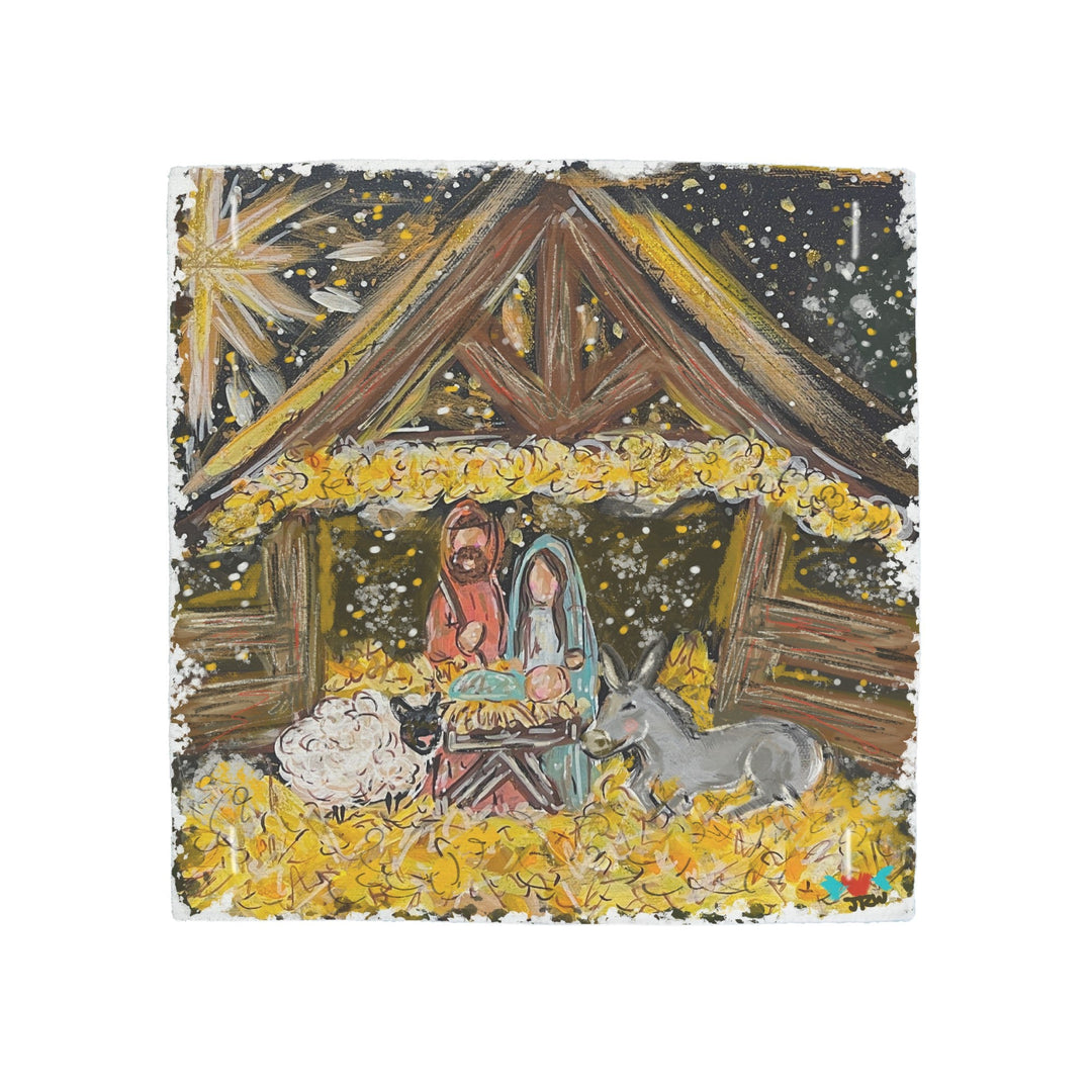 Jennie’s Black Gold Nativity Pillow Swap