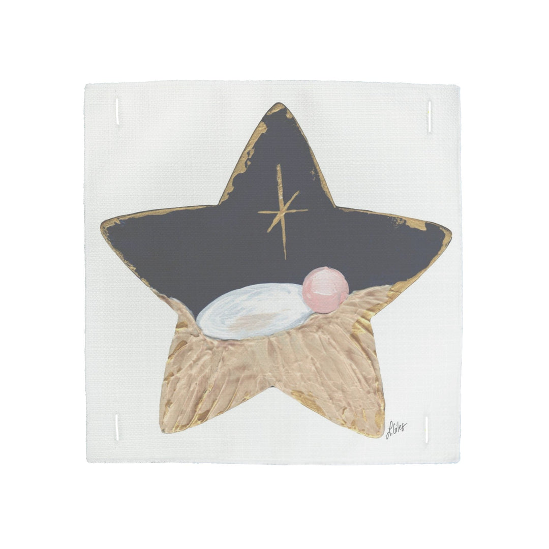 Laura's Navy Star Pillow Swap