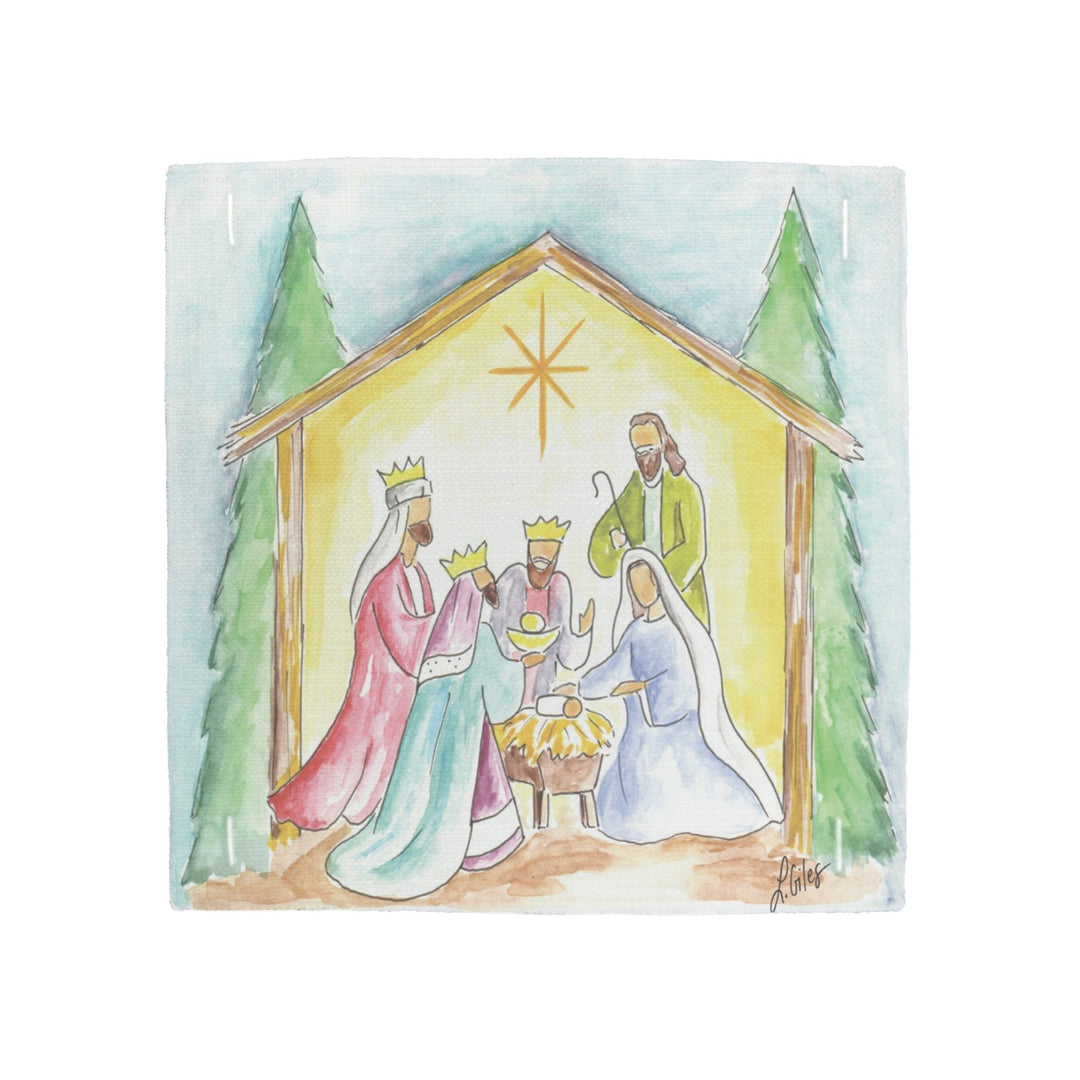 Laura’s Square Nativity Pillow Swap