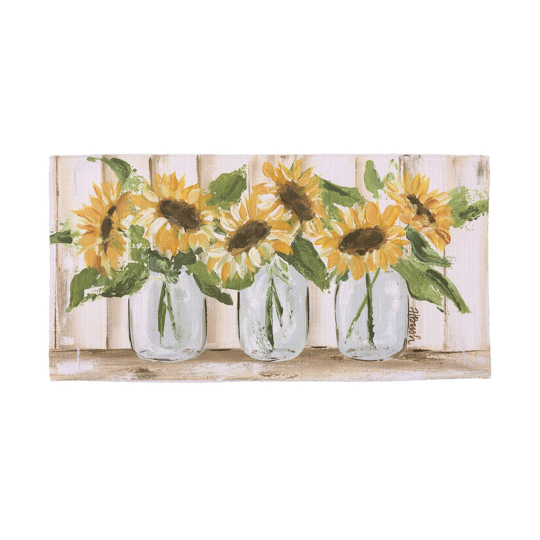 Sunflower Jar Trio Pillow Swap