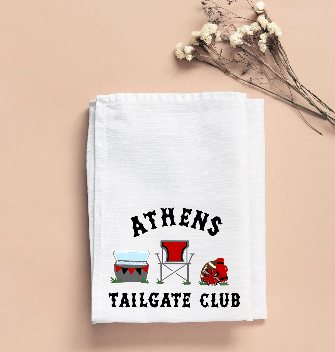Athens Tailgate Club Tea Towel