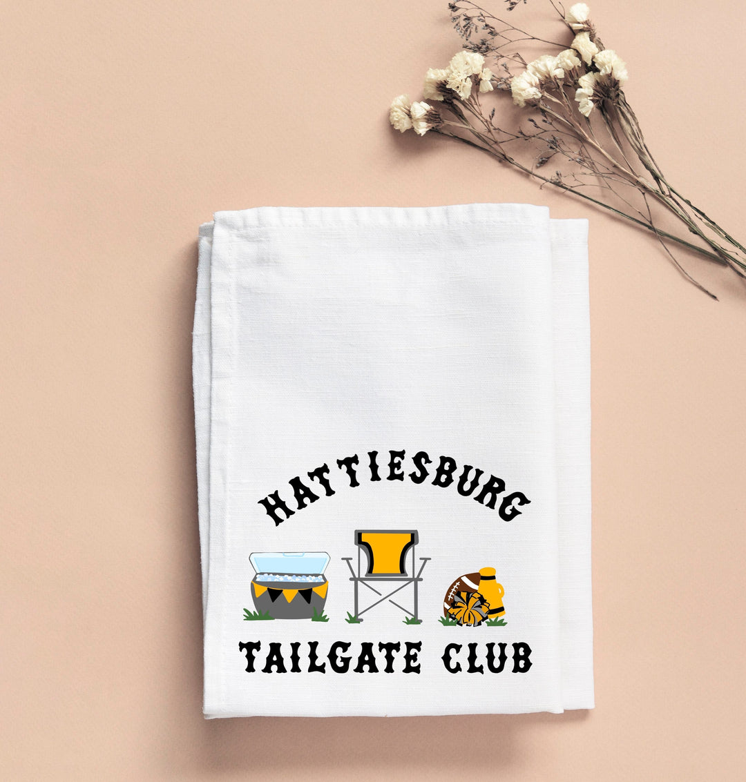 Hattiesburg Tailgate Club Tea Towel