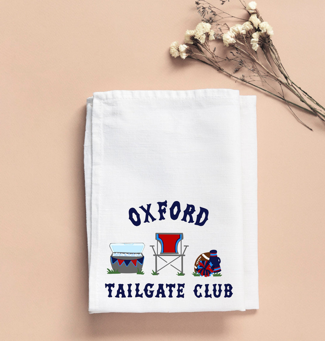 Oxford Tailgate Club Tea Towel