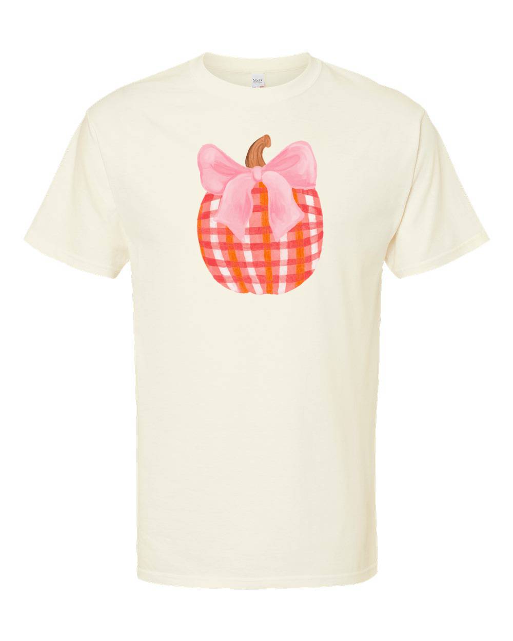 Emmalee Pink Bow Pumpkin Short Sleeve
