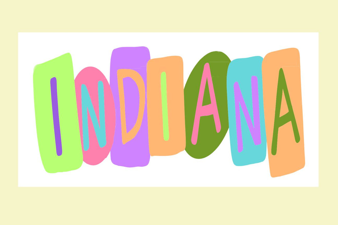 Emmalee State Crayon Letters Indiana Swap