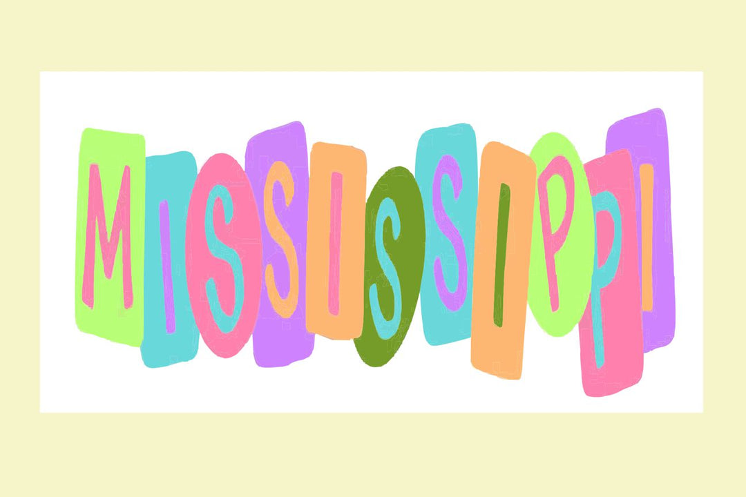 Emmalee State Crayon Letters Mississippi Swap