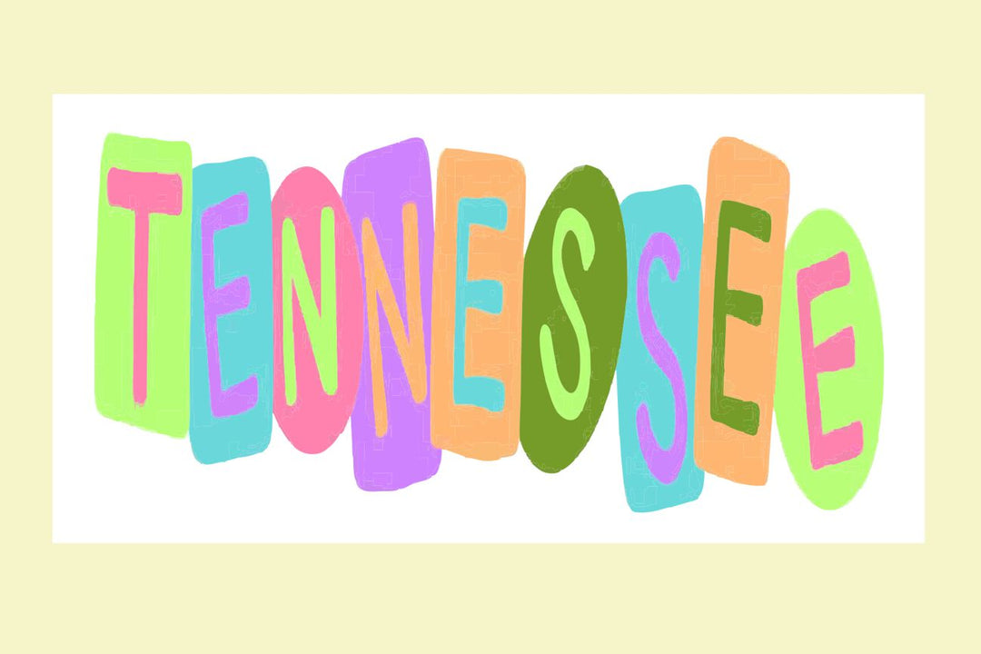 Emmalee State Crayon Letters Tennessee Swap