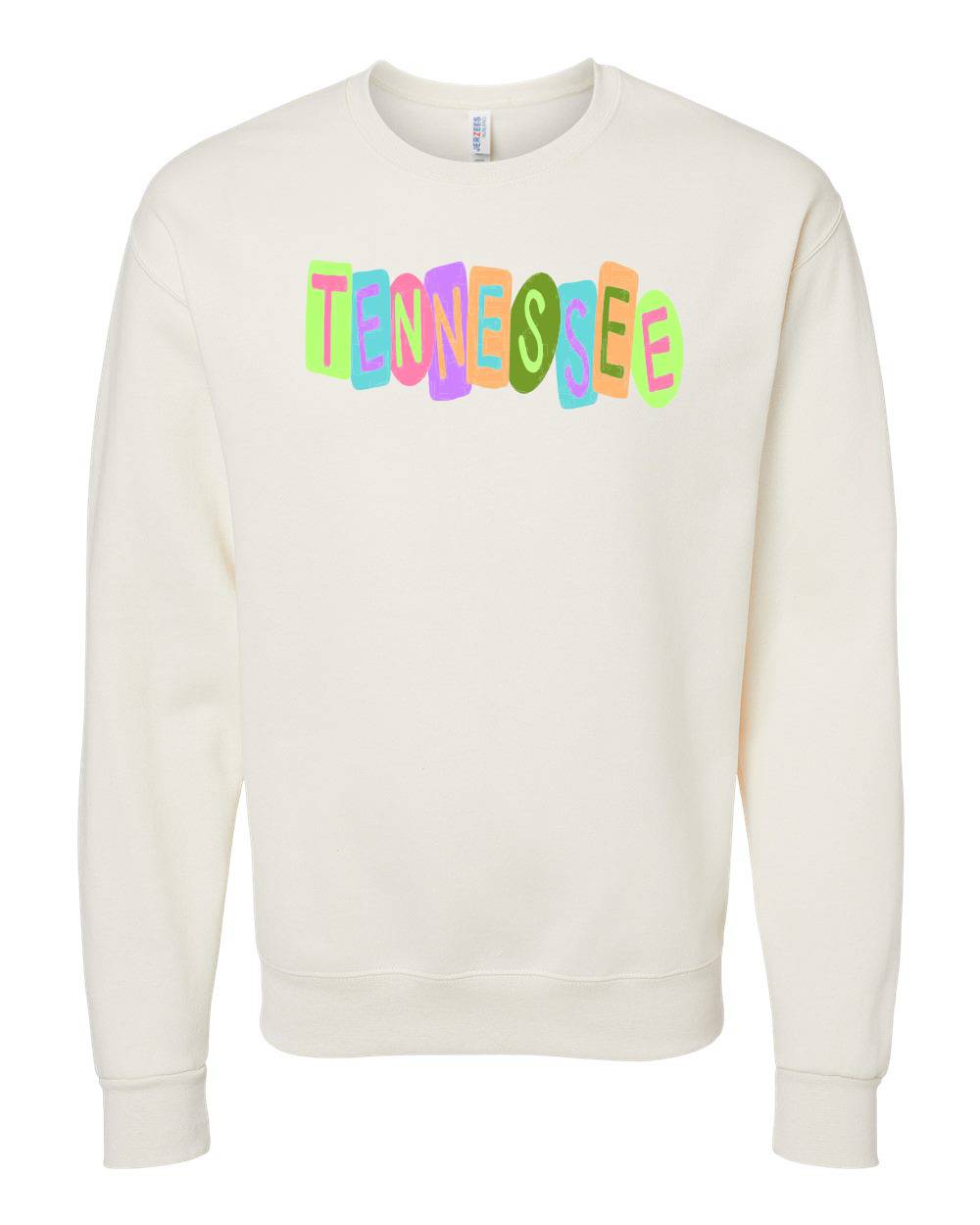 Emmalee State Crayon Letters Tennessee Sweatshirt