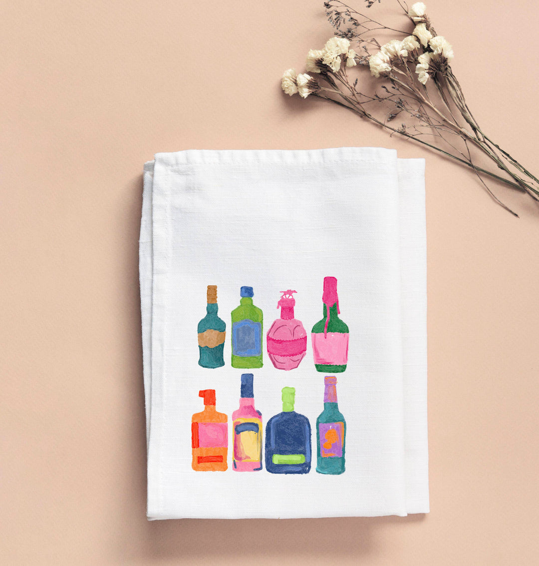 Emmalee Colorful Bourbon Display Tea Towel