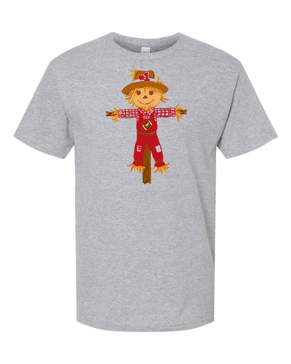 EMMALEE SPIRIT CRIMSON & GRAY SCARECROW SHORT SLEEVE TSHIRT