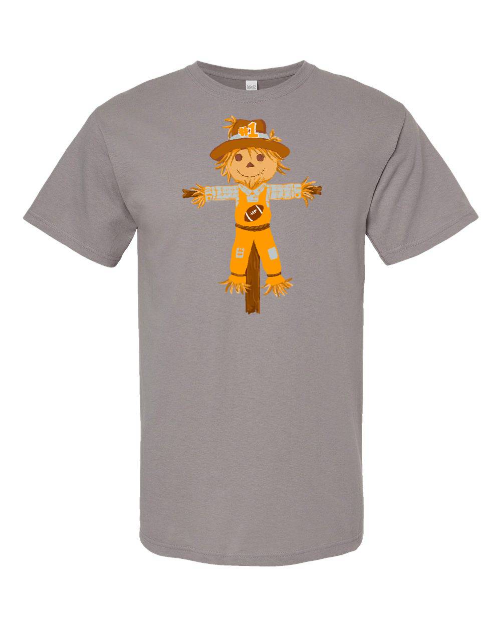 EMMALEE SPIRIT ORANGE AND WHITE SCARECROW SHORT SLEEVE TSHIRT