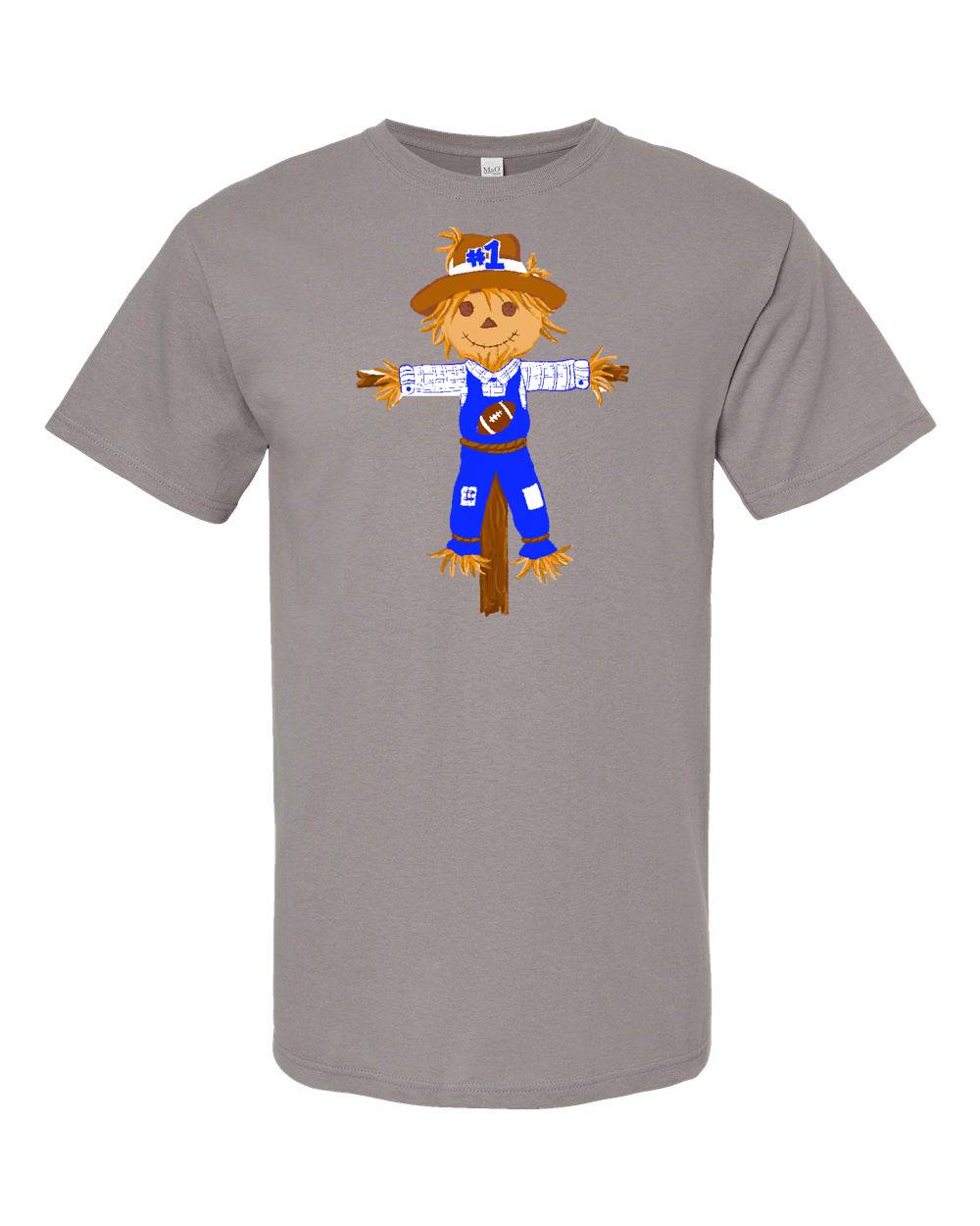 EMMALEE SPIRIT ROYAL BLUE & WHITE SCARECROW SHORT SLEEVE TSHIRT