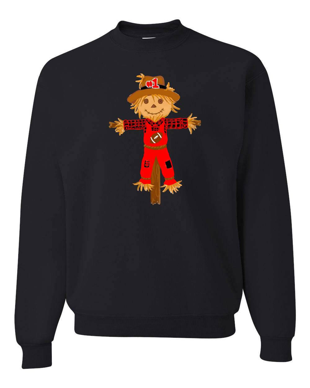 EMMALEE SPIRIT RED & BLACK CREW NECK SWEATSHIRT